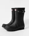 Hunter Original Short Rain Boots Black In Black