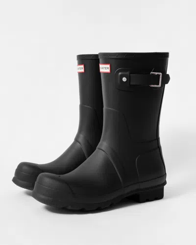 Hunter Original Short Mens Wellies In Black