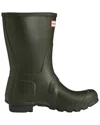 Hunter Original Short Rubber Rain Boots In Green