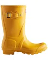 Hunter Original Short Rubber Rain Boots In Yellow