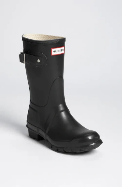 Hunter Original Short Waterproof Rain Boot In Black