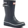 Hunter 'original Short' Wedge Rain Boot In Animal Print