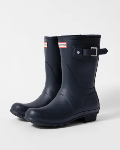 Hunter Original Short Womens Wellies In Blue