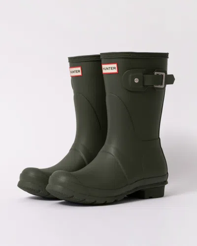 Hunter Original Short Womens Wellies In Green