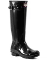 Hunter Original Tall Gloss Boot In Black