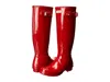 Hunter Original Tall Gloss Rain Boots In Red