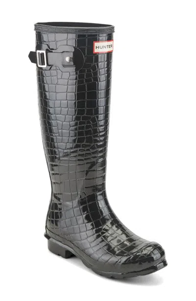 Hunter Original Tall Rain Boot In Black