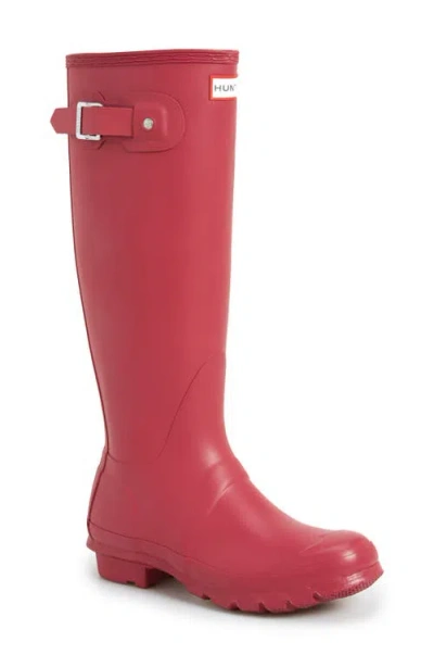 Hunter Original Tall Rain Boot In Pink