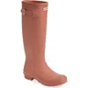 Hunter Original Tall Rain Boot In Rococo Blush