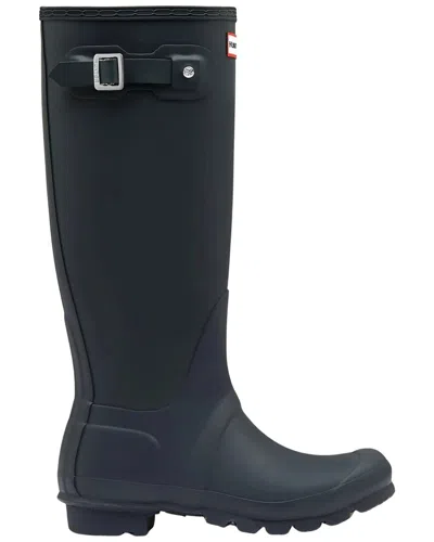 Hunter Original Tall Rubber Rain Boots In Blue