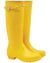 Hunter Original Tall Rubber Rain Boots In Yellow