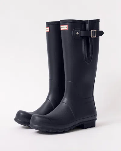 Hunter Original Tall Side Adjustable Mens Wellies In Blue
