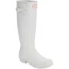 Hunter Original Tall Waterproof Rain Boot In White