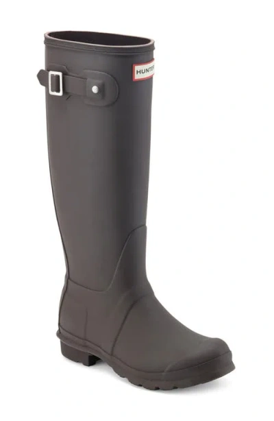 Hunter Original Tall Waterproof Rain Boot In Gray
