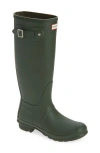 Hunter Original Tall Waterproof Rain Boot In Green