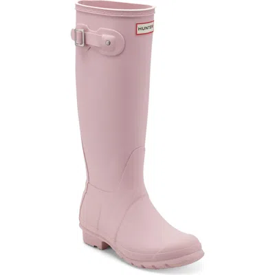 Hunter Original Tall Waterproof Rain Boot In Pink