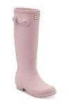 Hunter Original Tall Waterproof Rain Boot In Pink