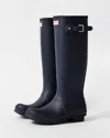 Hunter Original Tall Womens Wellies Uk8 Eu42 In Blue