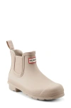 Hunter Original Waterproof Chelsea Rain Boot In Beige