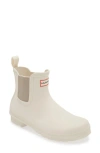Hunter Original Waterproof Chelsea Rain Boot In Whitby Sand/ Millstone
