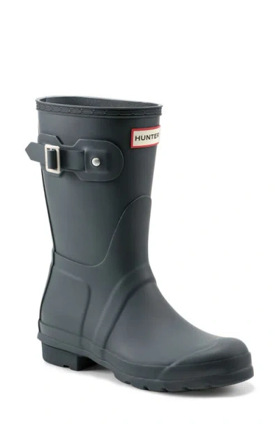Hunter Original Short Womens Wellingtons Colour: Navy, Size: 7 In Dark Slate