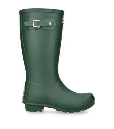 Hunter Kids' Original Wellington Boots In Green