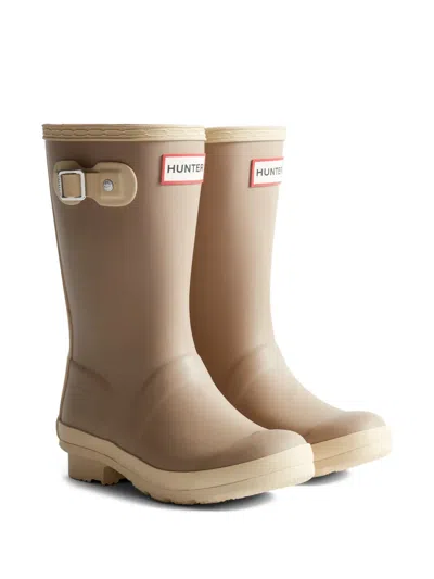 Hunter Kids' Original Wellington Boots In Neutral