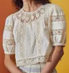 HUNTER OUISIE TOP IN CREAM LACE