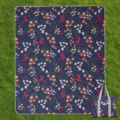 Hunter Outdoor Blanket Tote Bag In Navy