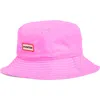 Hunter Packable Bucket Hat In Highlighter Pink
