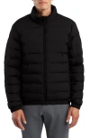 Hunter Packer Water Repellent Packable Bomber Jacket In Black