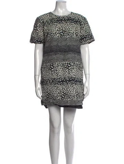 Pre-owned Hunter Patterned Mini Dress In Multicolor