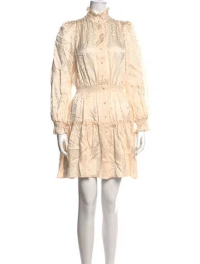 Pre-owned Hunter Patterned Mini Dress In Neutrals