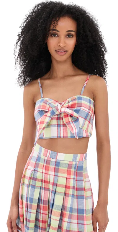 Hunter Pearl Top Harbor Club Madras In Black