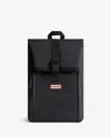 Hunter Pentallen Roll Top Clip Backpack In Black