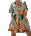 Hunter Peyton Mini Dress In Lava Lamp In Multi