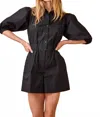 Hunter Pia Romper Jumpsuit In Black In Black