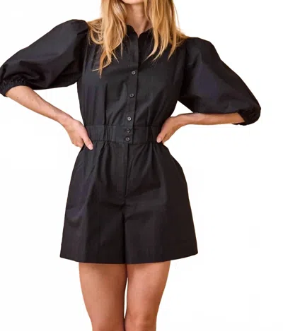 Hunter Pia Romper Jumpsuit In Black