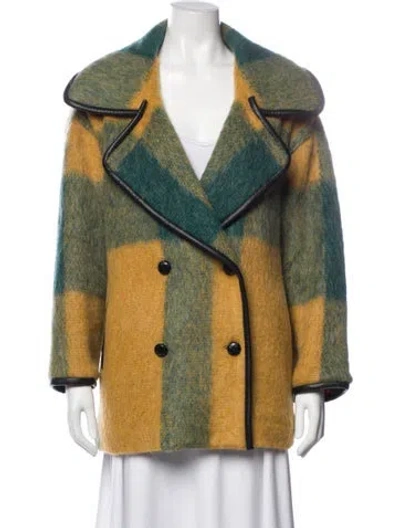 Pre-owned Hunter Plaid Print Jacket In Green