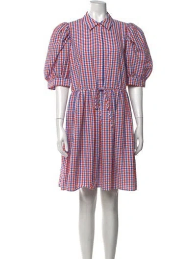 Pre-owned Hunter Plaid Print Mini Dress In Multi