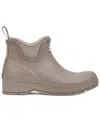 Hunter Neoprene Cuff Waterproof Chelsea Rain Boot In Beige