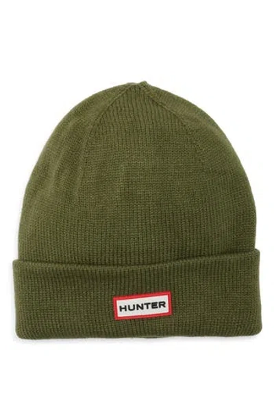 Hunter Play Fleece Lined Cuffed Beanie In Brown