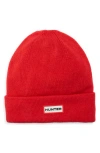 Hunter Play Fleece Lined Cuffed Beanie In Red