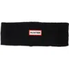 Hunter Play Fleece Lined Knit Headband In Brown