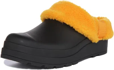 Hunter Play Sherpa Wff1000rsp Women's Black Orange Insulated Clogs Jobb1944