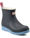 Hunter Play Short Faux Shearling Lined Waterproof Rain Boot