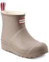 Hunter Play Short Faux Shearling Lined Waterproof Rain Boot