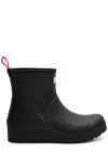 Hunter Women's Original Short Play Wedge Rain Boots In Black