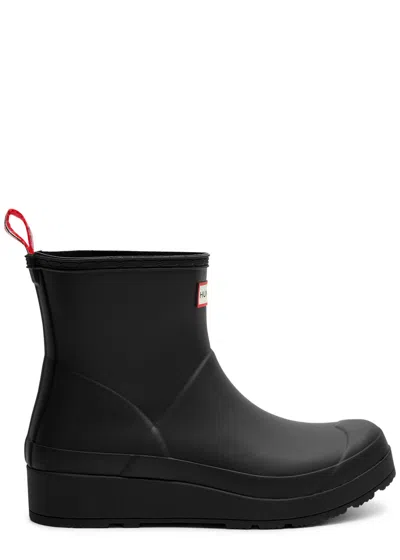 Hunter Play Short Rubber Wellington Boots In Black