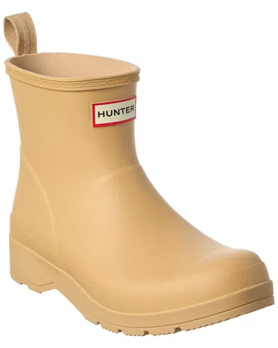 Hunter Play Short Scoop Bottom Rain Bootie In Animal Print